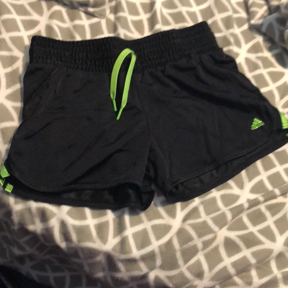 adidas lime green shorts